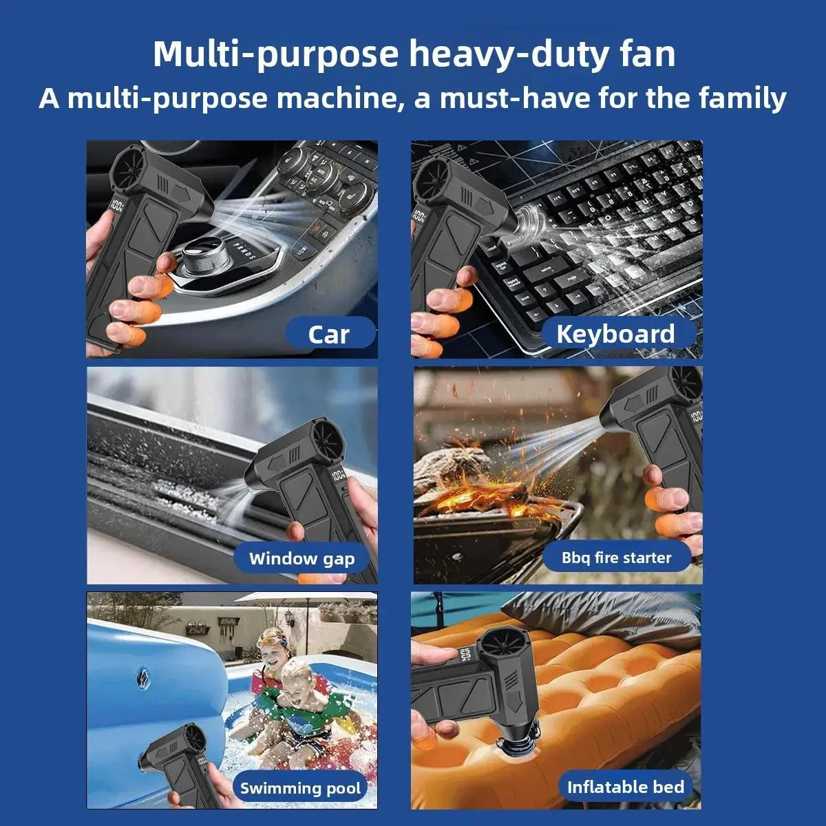 130,000 RPM. Fits your pocket. Cleans your workshop. Dust, crumbs, debris—gone.