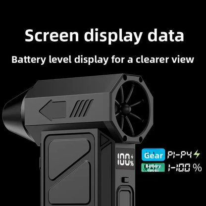 130,000 RPM. Fits your pocket. Cleans your workshop. Dust, crumbs, debris—gone.